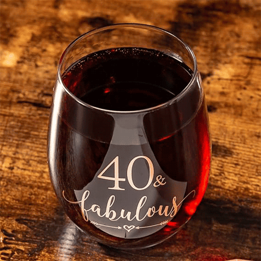 Rose Gold Wine Glass 14oz