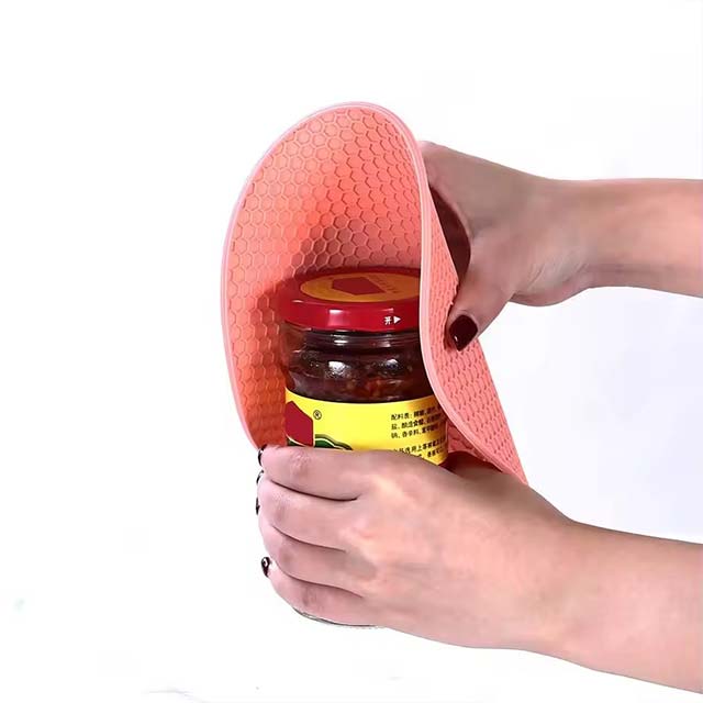 Round Heat-Resistant Silicone Mat – Non-Slip Drink Coasters & Thickened Pot Holder Placemat