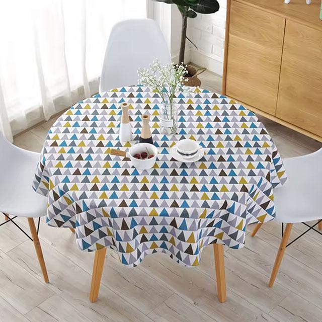 Round Tablecloth 120/150cm – Washable Decorative Table Cover for Home, Holiday, Christmas, Party & Picnic Dining