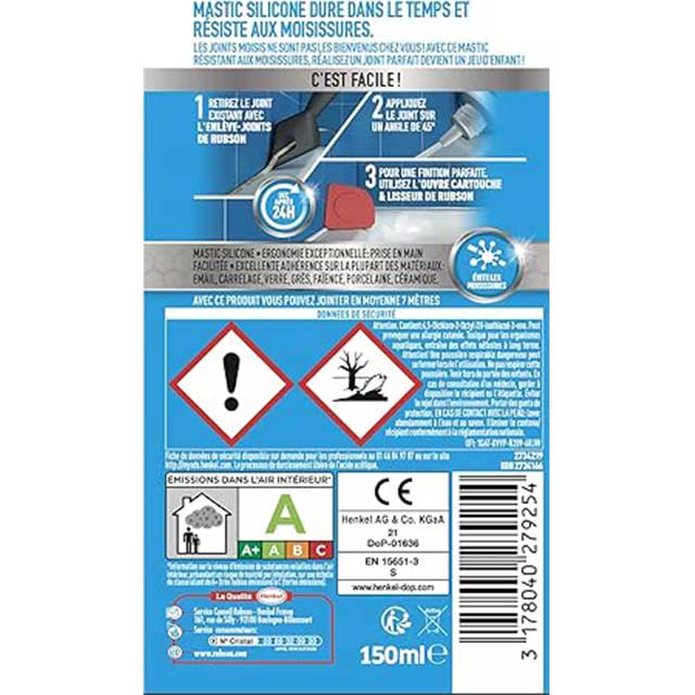 Rubson White Sanitary Sealant 150 ml