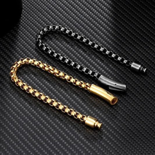 Bracelet à chaîne en acier inoxydable avec boucle magnétique (EGBT348) 