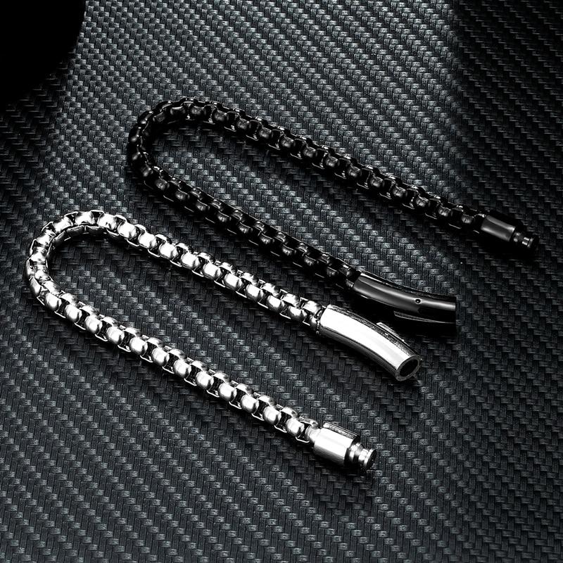 Bracelet à chaîne en acier inoxydable avec boucle magnétique (EGBT348) 