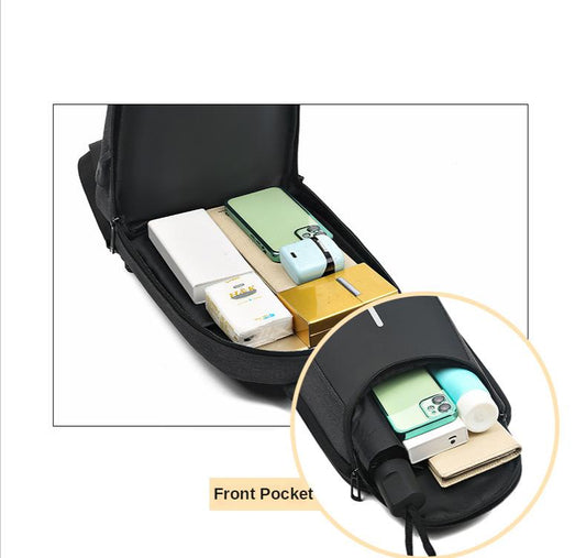 Sac bandoulière étanche USB grande capacité pour homme (EGB248) 