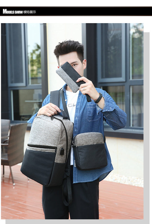 Three-piece School  Three-piece School Backpack (EGB005)