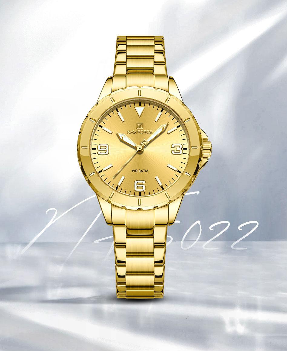 Montre femme NAVIFORCE en acier inoxydable (NF5022) 
