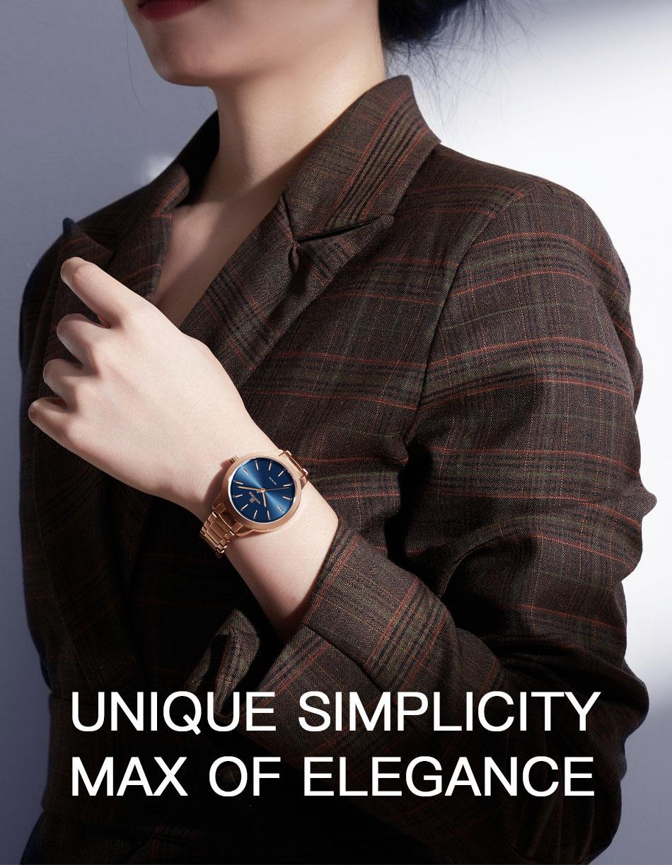 Montre femme NAVIFORCE en acier inoxydable (NF5025) 