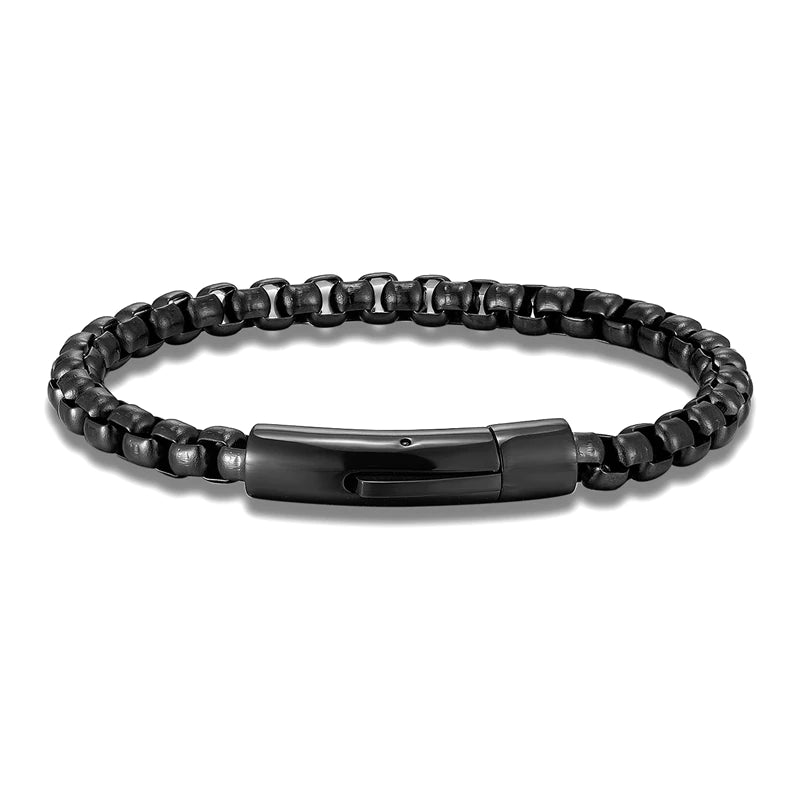 Bracelet à chaîne en acier inoxydable avec boucle magnétique (EGBT348) 