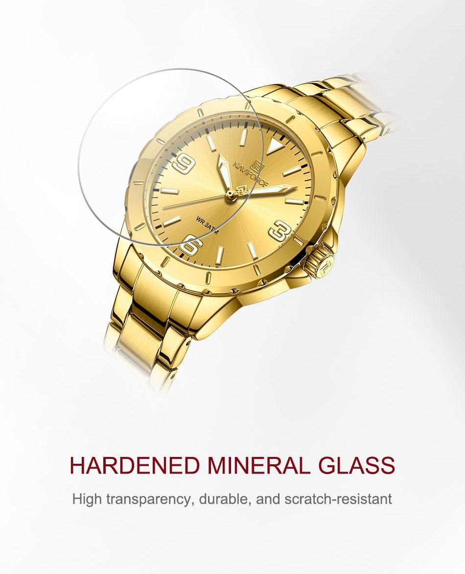 Montre femme NAVIFORCE en acier inoxydable (NF5022) 