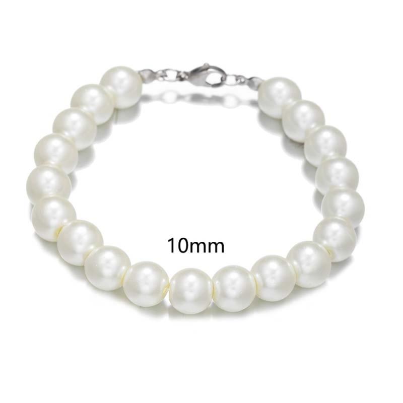 6/8/10 mm Pearl Unisex Bracelets (EGN232)