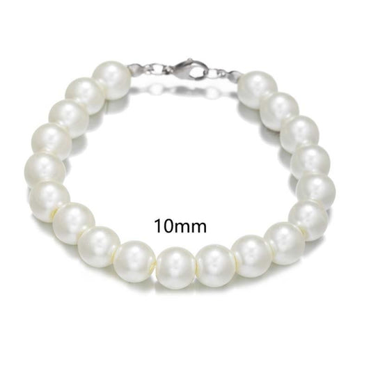 6/8/10 mm Pearl Unisex Bracelets (EGN232)