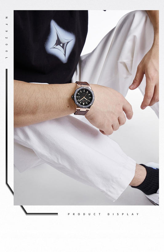 NAVIFORCE Leather Men Watch (NF9200L)