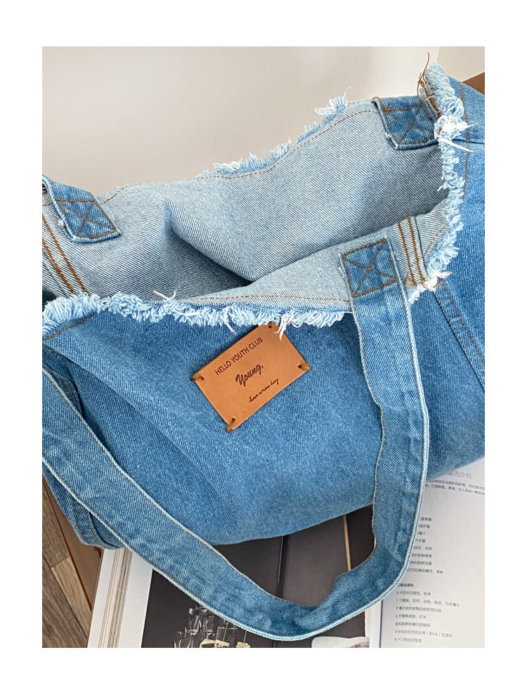 Sac bandoulière en denim pour femme (EGB168)