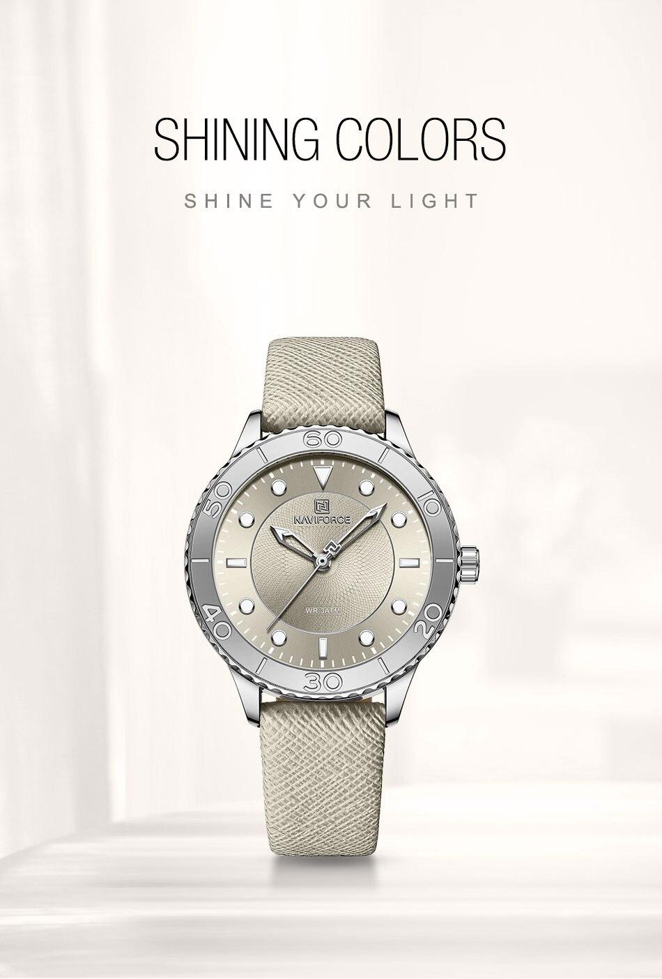 NAVIFORCE Leather Women Watch (NF5020)