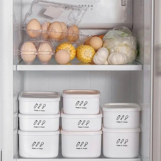 900ML Stackable Food Storage Container with Lid – Multi-Purpose Fresh Food Keeper for Fruits, Vegetables & Meal Prep