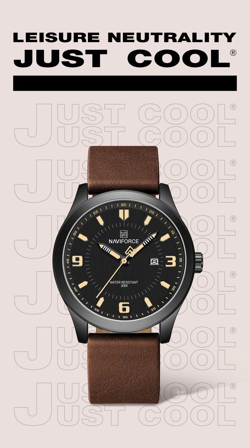 NAVIFORCE Leather Men Watch (NF8024)