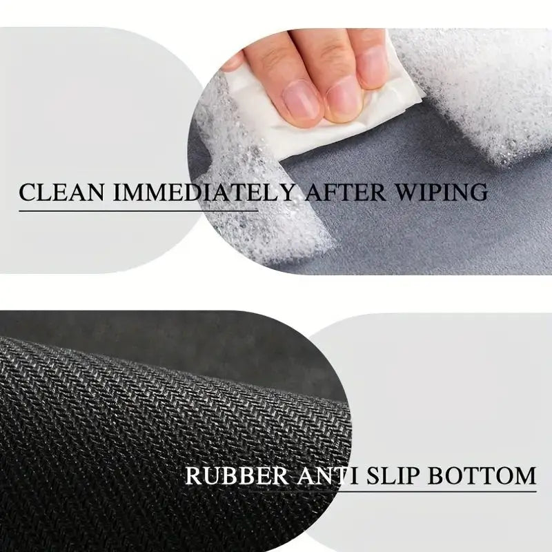 50*80cm Rectangular Absorbent Anti Slip Rubber Quick Dry Bath Mat (EGM048)