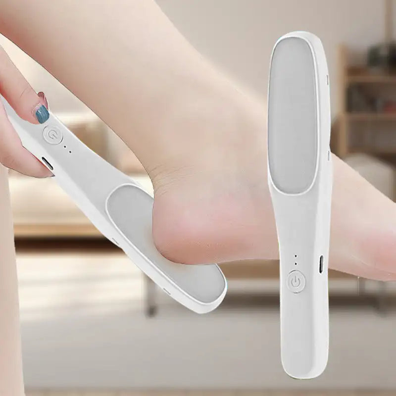 مزيل مسامير القدم الكهربائي ومزيل الشعر 2 في 1 – مبرد قدم قابل لإعادة الشحن عبر USB-C، أداة باديكير لإزالة الجلد الميت وإزالة شعر الجسم