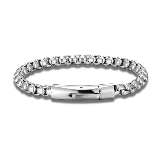 Bracelet à chaîne en acier inoxydable avec boucle magnétique (EGBT348) 