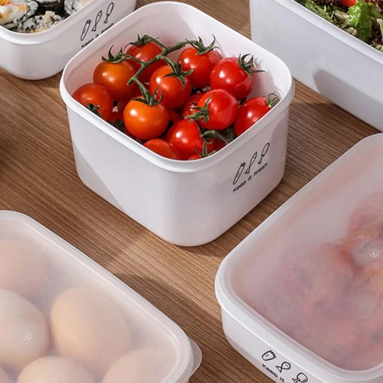 900ML Stackable Food Storage Container with Lid – Multi-Purpose Fresh Food Keeper for Fruits, Vegetables & Meal Prep