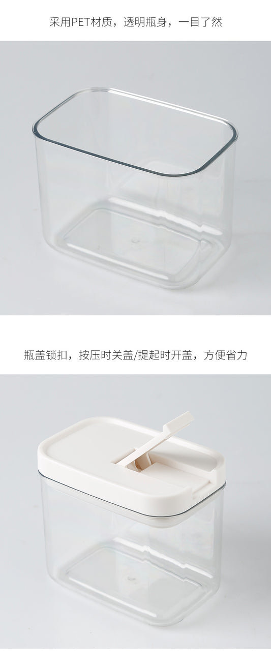 Bocal hermétique transparent en plastique pour la conservation des aliments