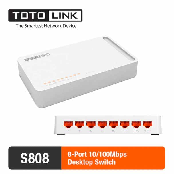 Commutateur réseau non géré TOTOLINK 8 ports 10/100 Fast Ethernet