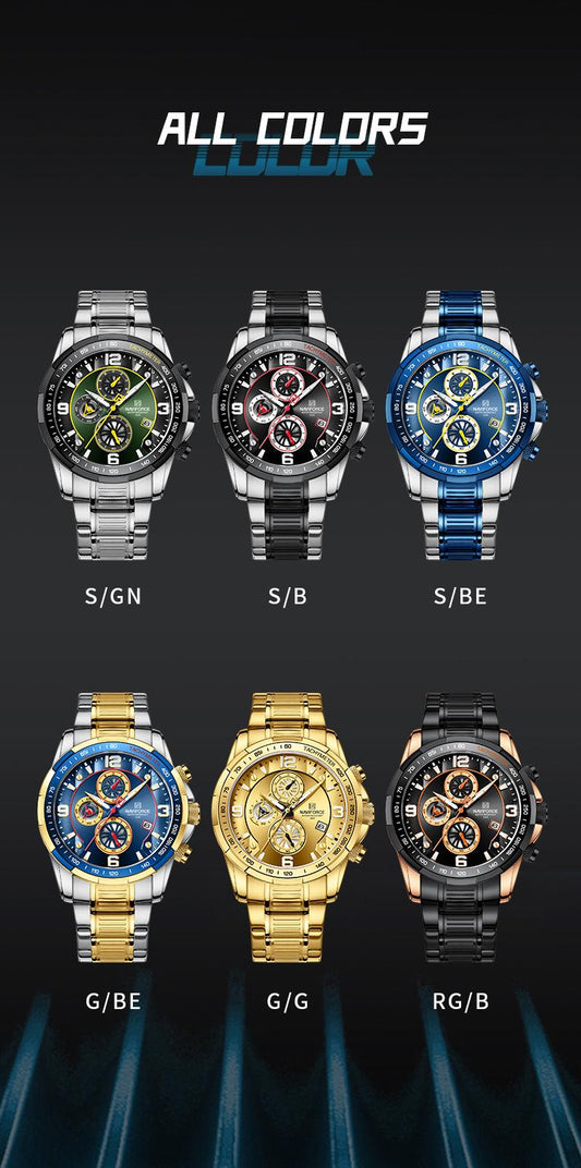 NAVIFORCE Stainless Steel Men Watch (8020S)