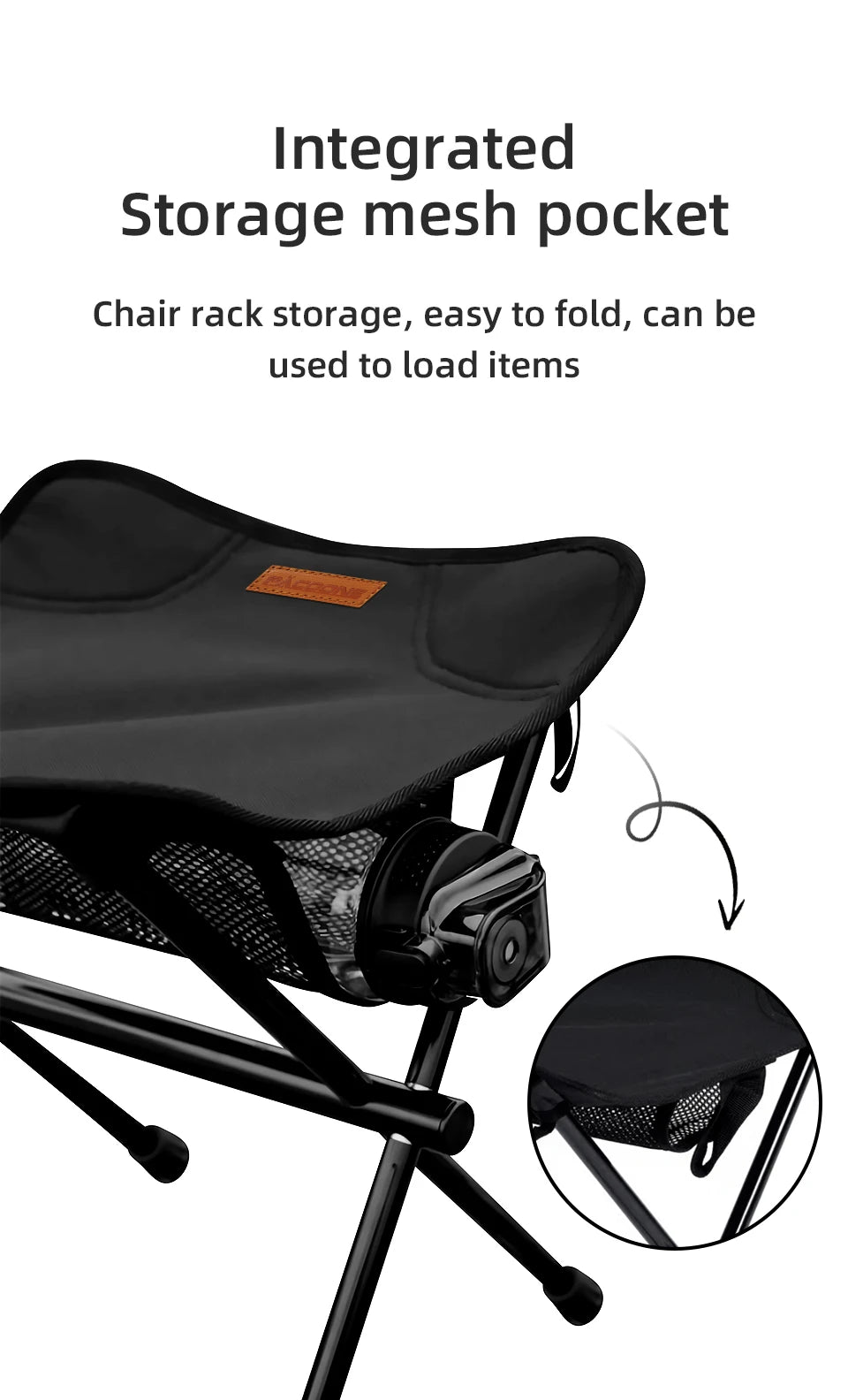PACOONE Portable Folding Camping Stool – Ultralight Aluminum Alloy Chair for Fishing, Picnics, and Outdoor Use