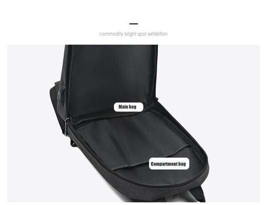 Sac bandoulière étanche USB grande capacité pour homme (EGB248) 