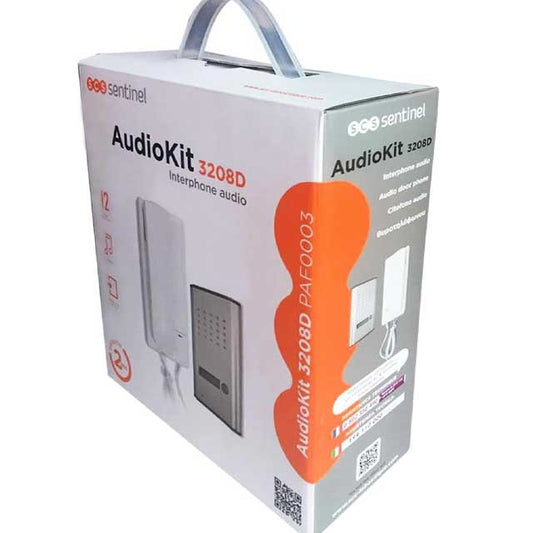 Kit d'interphone métallique SCS Sentinel SEN4137091 – Comprend 2 fils, monté sur supports pour une installation facile