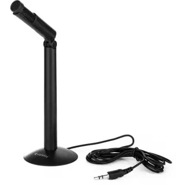 SF-950 Portable 3.5mm Adjustable Stereo Desktop Condenser Microphone