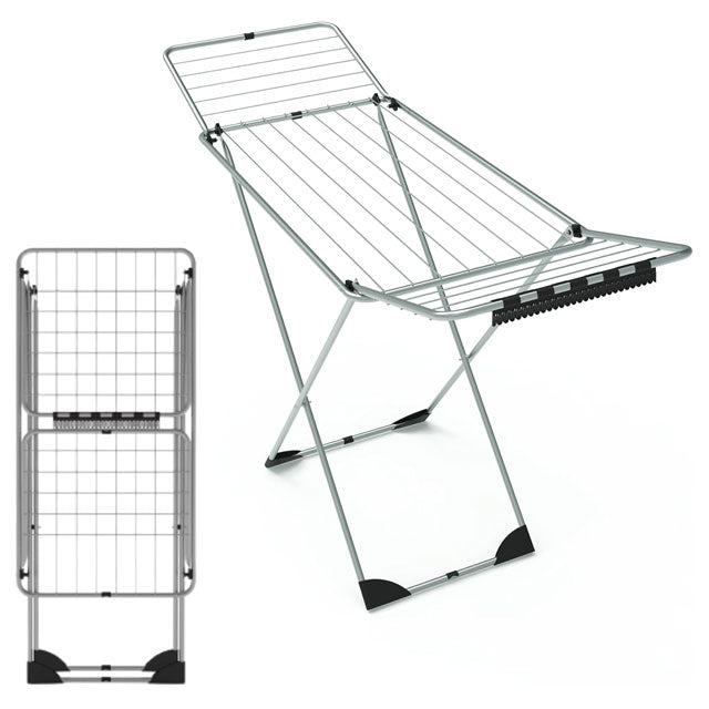 SG Traders Winged Clothes Drying Rack - Foldable Indoor & Outdoor Laundry Airer, Premium Garment Dryer for Home, Camping & Balcony Use