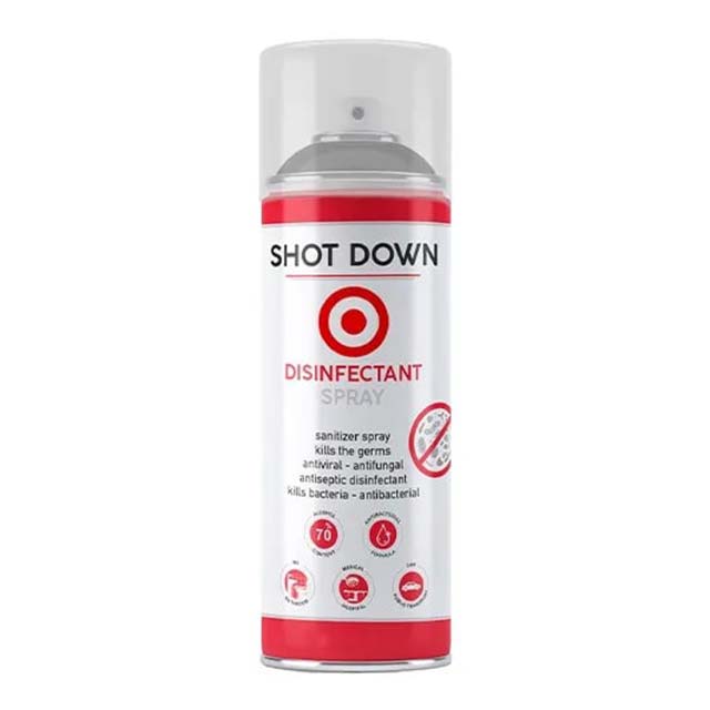 SHOT DOWN 150ml Disinfectant Spray – Fast-Acting Multi-Surface Sanitizer &amp; Germ Eliminator for Home &amp; Office