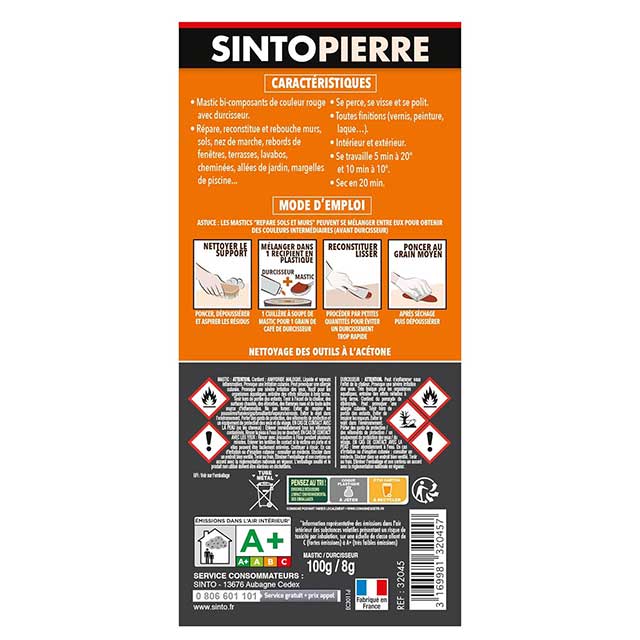 SINTO Red Floor & Wall Repair 100g