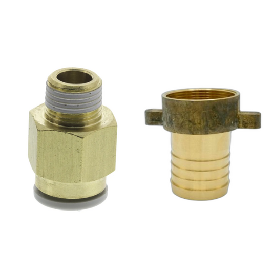 SMC KQ2 Series Straight Threaded Adaptor – R 1/8 Male to 8mm Push-In Brass Fitting