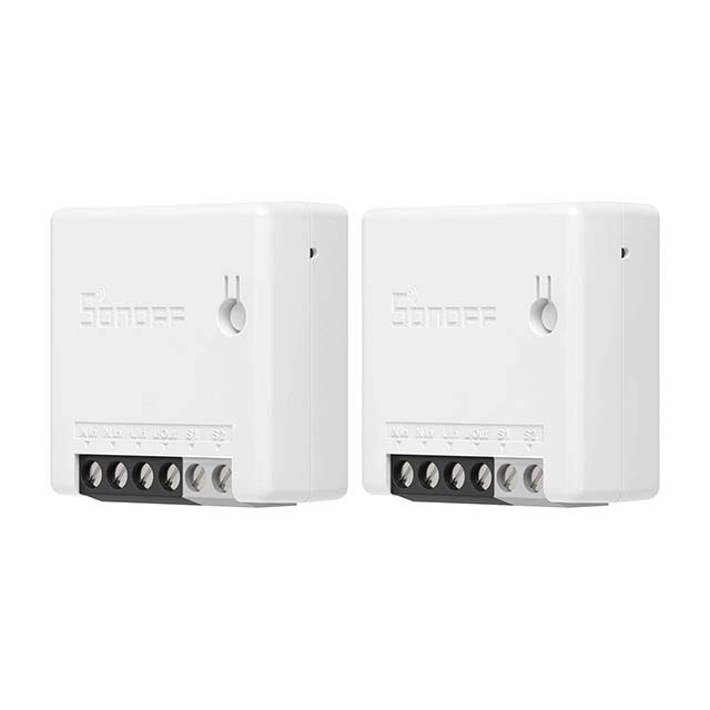 SONOFF ZBMINI ZigBee MINI Smart Switch, 2-Way Light Switch, Compatible with Alexa, SmartThings Hub, Philips Hue Bridge, Google Home, SONOFF ZBBridge, ZigBee 3.0 Gateway Hub Required, 10A/2200W