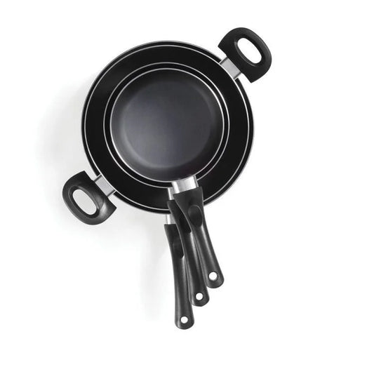 Non-Stick Aluminum 7-Piece Cookware Set – Pots, Saucepans & Frying Pan with Glass Lids