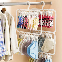 Séchoir multi-pinces pour chaussettes – Étendoir à linge amovible et peu encombrant pour sous-vêtements, serviettes, chaussettes et vêtements de bébé