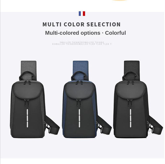 Sac bandoulière étanche USB grande capacité pour homme (EGB248) 