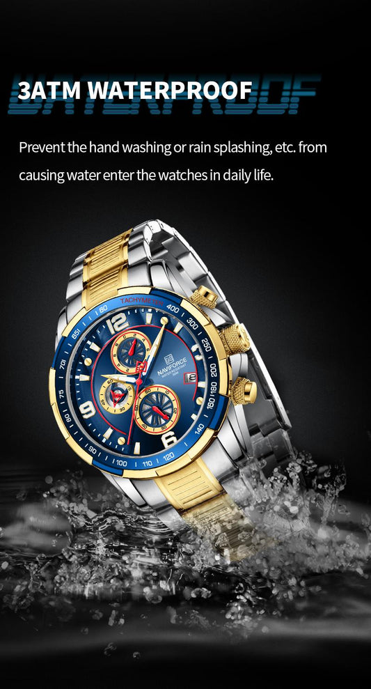 NAVIFORCE Stainless Steel Men Watch (8020S)