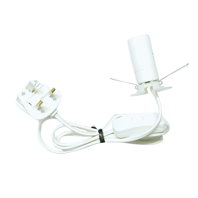 Salt Lamp Electric Fitting – 150cm Power Cable with On/Off Switch for Himalayan Lamps