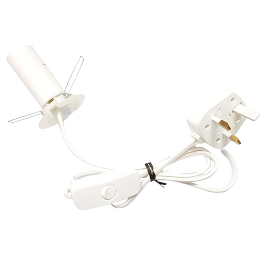 Salt Lamp Electric Fitting – 150cm Power Cable with On/Off Switch for Himalayan Lamps