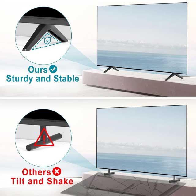 Samsung 32" FHD Smart LED TV Stand Replacement Base – Compatible with UN32J5205AF TV Stand Legs (Black)