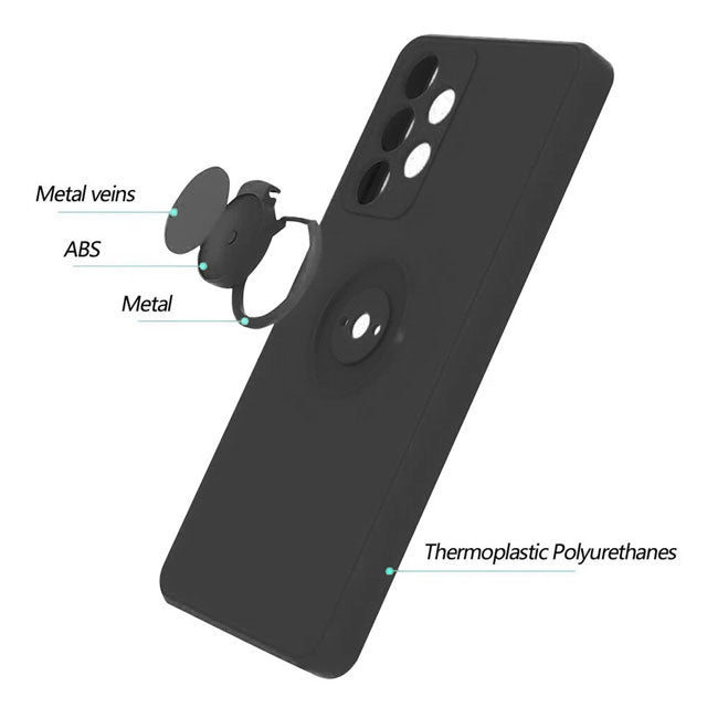 Samsung Galaxy A33 5G Rugged Shockproof Case with Kickstand – Durable Impact Resistant Cover
