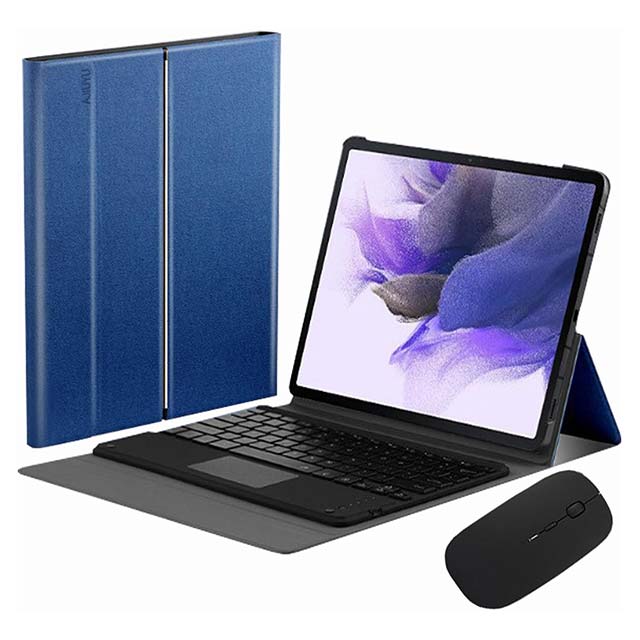 Samsung Galaxy Tab S7 11″ Keyboard Case (2020 SM-T870/T875/T876) – Magnetically Detachable Bluetooth Touch Keyboard, Blue