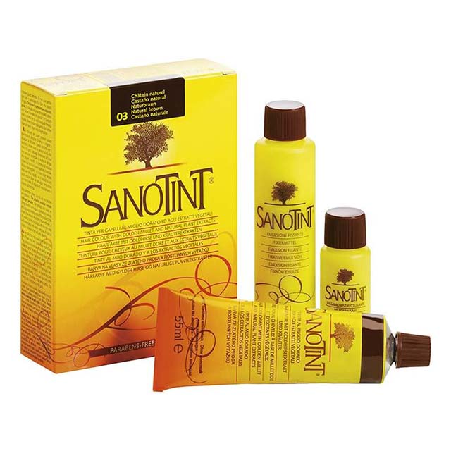 Sanotint Classic Permanent Hair Colour Kit – 125 ml Natural Brown 03 Professional Hair Dye
