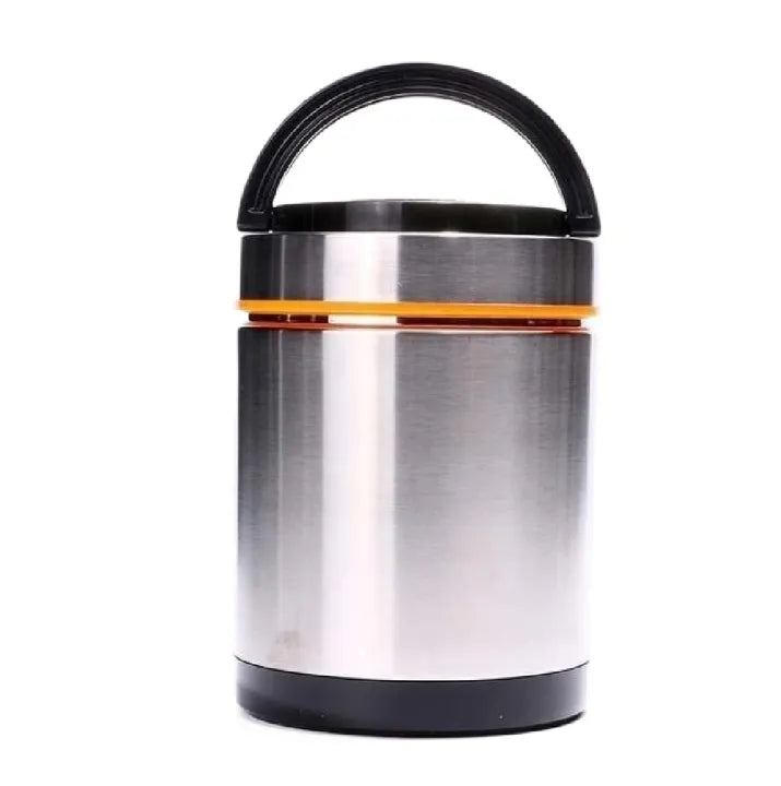 Bouteille alimentaire isotherme en acier inoxydable de 1,9 L – Boîte à déjeuner thermique portable avec poignée de transport et conservation de la chaleur