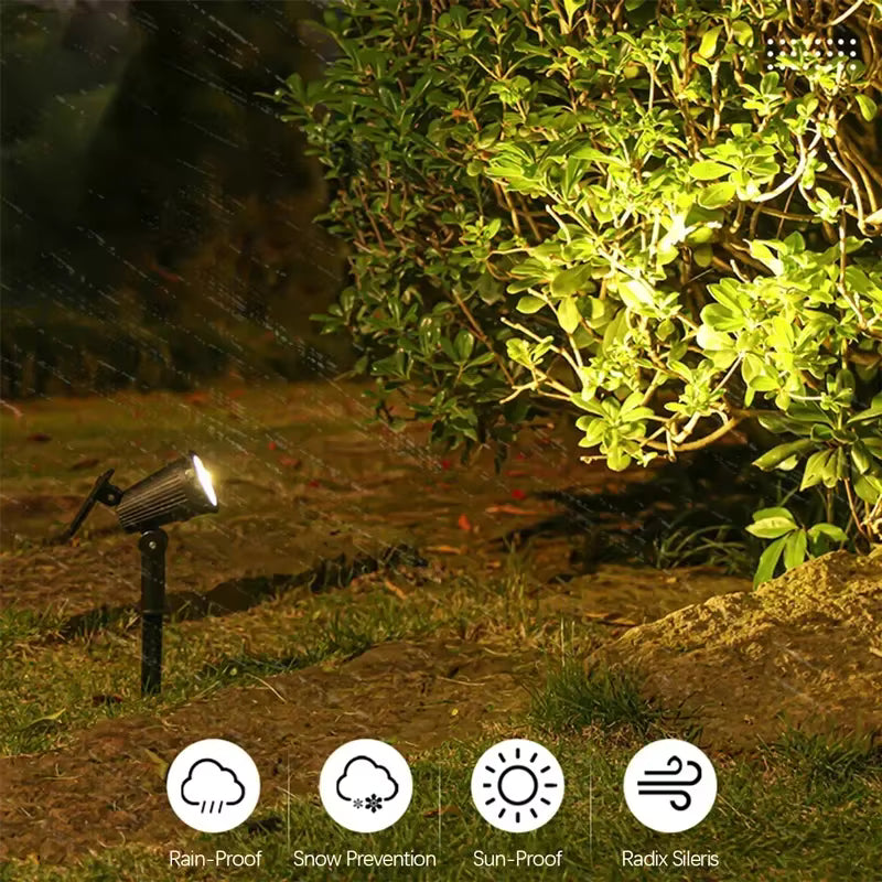 مصابيح سبوت LED تعمل بالطاقة الشمسية للمناظر الطبيعية - مصابيح خارجية تعمل بالطاقة الشمسية مقاومة للماء بمعيار IP65 للحديقة والعشب والفناء والممر (ألوان متعددة / أبيض / أبيض دافئ)