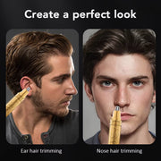 Golden Dragon & Phoenix Nose Hair Trimmer – Professional Nostril Hair Cutter – Waterproof Washable Blade Head – Compact & Portable Luxury Grooming for Men & Women