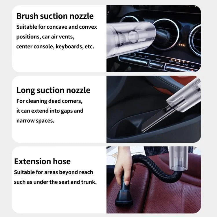 Mini Aspirateur Portable Sans Fil – Rechargeable par USB pour Voiture, Maison, Bureau et Nettoyage de Clavier