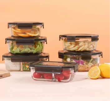 Premium Fresh-Keeping Lunch Box Set – 6 PCS | High-Quality, Airtight & Microwavable
